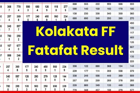 26 tarik kolkata fatafat result. .  ...