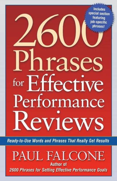 Download 2600 Phrases For Effective Performance Reviews Ready To Use Words And Phrases That Really Get Results 