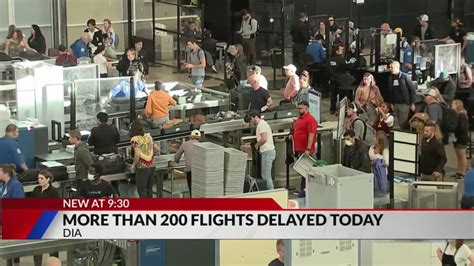 261 flights delayed, 19 canceled at DIA on Christmas