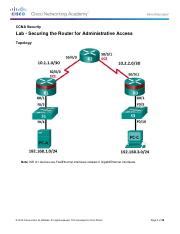 2612 Lab Securing The Router For Administrative Access 3