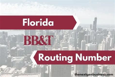 263191387 routing. Routing numbers are essential for financial transactions. This page tells you all you need to know about BB&T routing numbers for Florida. VALUTA FX. Online currency converter ... The checking and ACH routing number for BB&T in Florida is 263191387. BB&T routing numbers by state. 