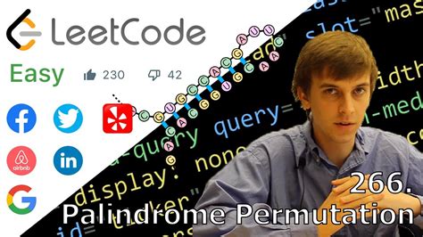 266_Palindrome Permutation - leetcode - GitBook