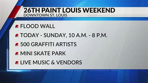 26th 'Paint Louis' event taking place this weekend
