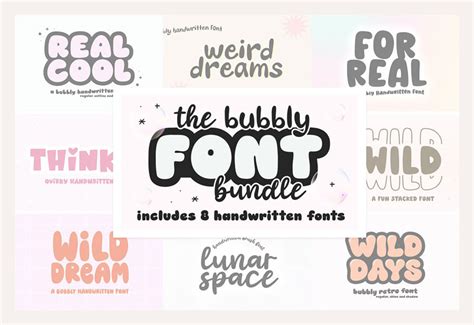 27+ Cute Bubble Fonts to Download (Free & Paid) - muktibox.com