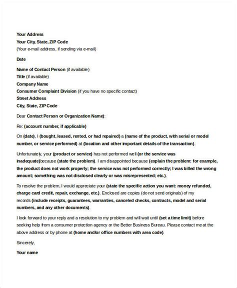 27+ Complaint Letter Templates in Google Docs MS Word Apple Pages