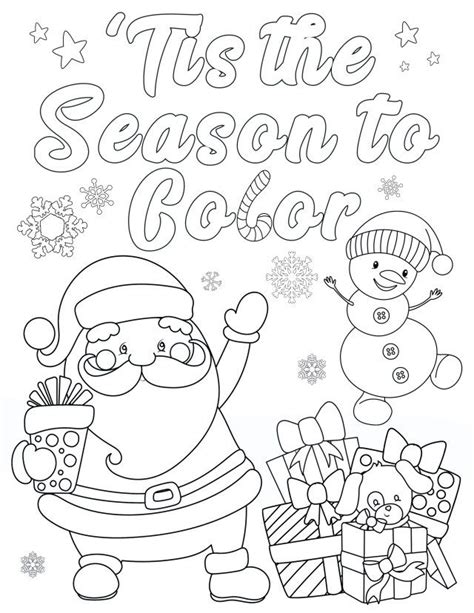 27+ Pretty Image of Cute Christmas Coloring Pages