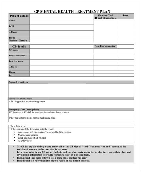 27+ Treatment Plan Examples in Google Docs MS Word Pages PDF