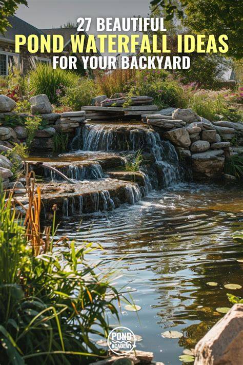 27 Beautiful Pond Waterfall Ideas for Your Backyard - raincitystudios.com