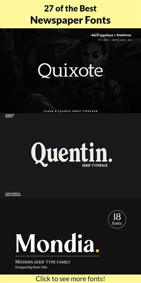 27 of the Best Newspaper Fonts - Vandelay Design - muktibox.com