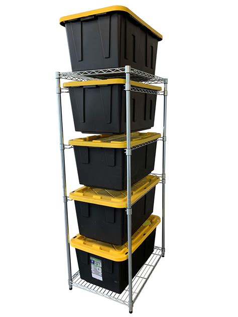 This storage solution is a homeowner or business owners dream! The plans come with 14 different standard options to fit your desired footprint. The plans include a full material and tool list to accomplish the work along with a spread sheet calculation designed to fit ANY size tote! (read below) Every process step is very easy to follow. The .... 