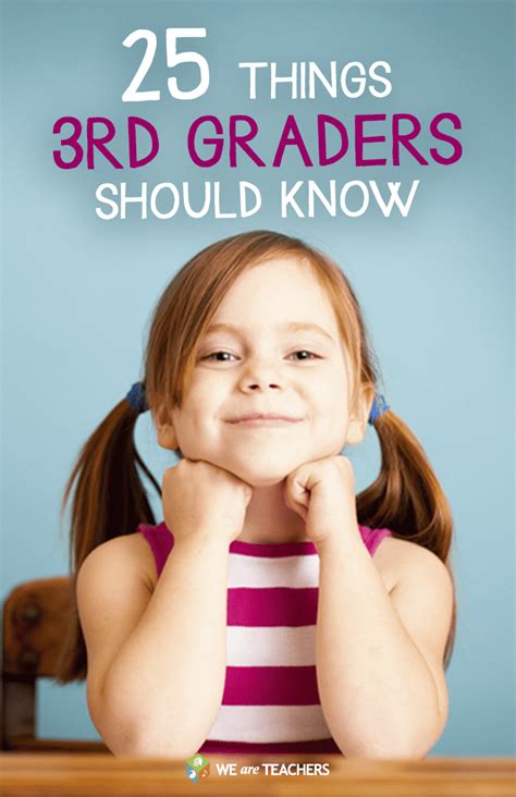 27 Things Every 3rd Grader Needs To Know 3rd Grade Level - 3rd Grade Level