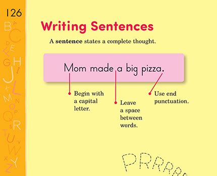 27 Writing Sentences Thoughtful Learning K 12 Lesson 2 Writing Sentences - Lesson 2 Writing Sentences