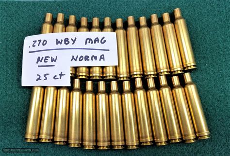 270 Weatherby brass (Norma, QTY 50) Duck Creek Sporting Goods