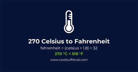 270 C To Fahrenheit