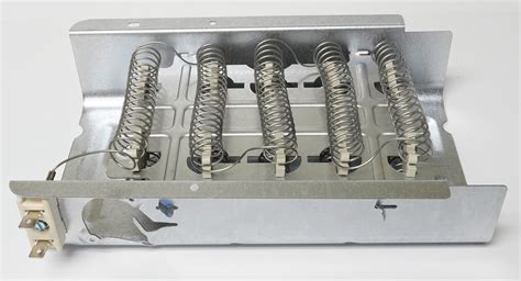 279838 - The 279838 dryer heating element is rated at 5400 Watts 240 Volts and has 2- 5/16" male terminals. EASY TO INSTALL: It is made EXACTLY FIT for most top name brands (Whirlpool, Kenmore, Roper, Maytag, Estate, KitchenAid, Crosley, Amana, Admiral, Magic Chef) and exactly replaces original parts.