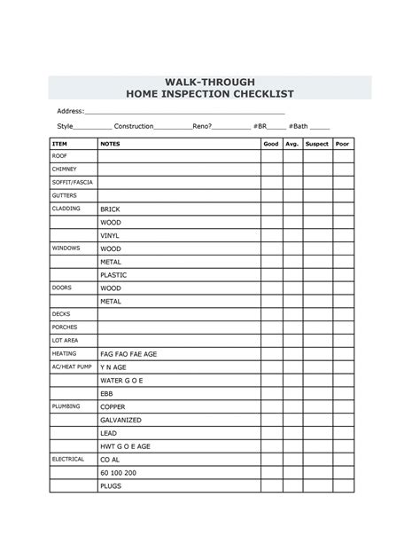 28+ Home Design Checklist Printable, Important Concept!