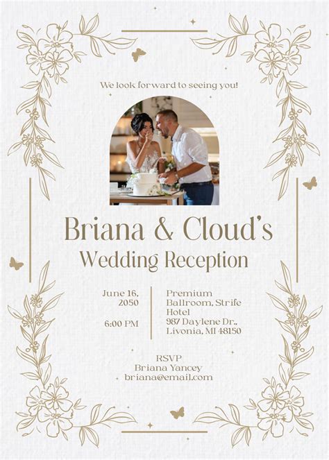 28+ Wedding Reception Invitation Templates Free Sample, Example