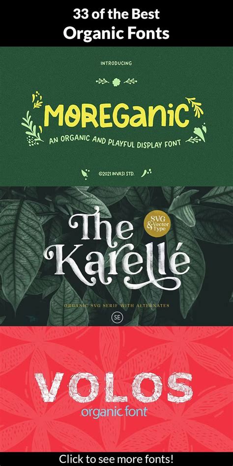 28 Best Free Organic Fonts - muktibox.com