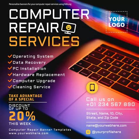 28 Computer Repair Flyer Templates Free Photoshop Vector Downloads