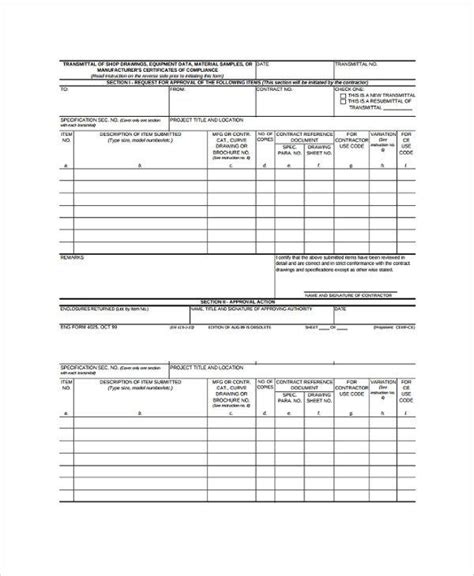 28 Material Submittal form Template in 2020 Submittal form