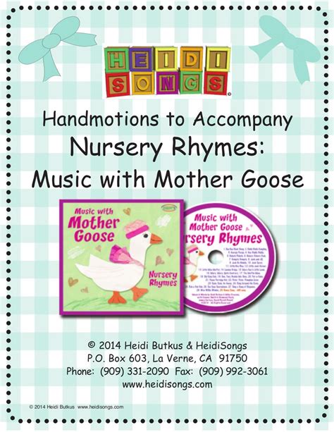 28 Nursery Rhymes with Words and Movements for Active Learning