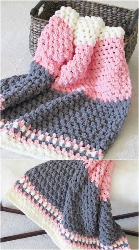 28 Quick And Easy Crochet Blanket Patterns For Beginners DIY & Crafts