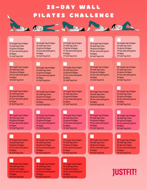 28 Day Printable Wall Pilates