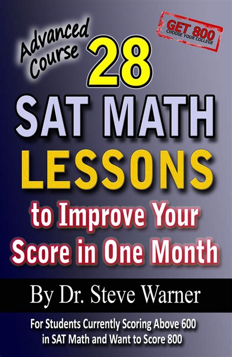 Read 28 Sat Math Lessons To Improve Your Score In One Month Beginner Course For Students Currently Scoring Below 500 In Sat Math 