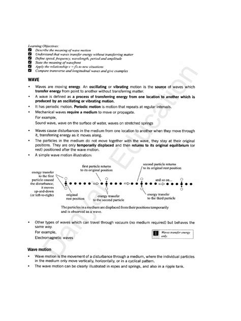 2823 01 Physics A Wave Properties June 2004 Mark Scheme