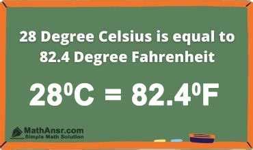 28c In Fahrenheit