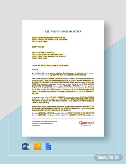 29+ Apology Letter Templates PDF Google Docs MS Word Pages