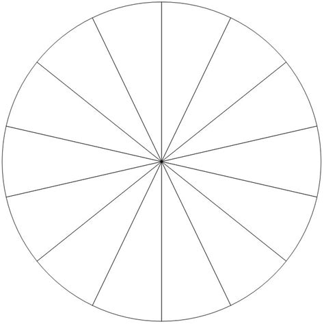 29 Images of 71 Equal Sections Circle Graph With Printable Template in 2020