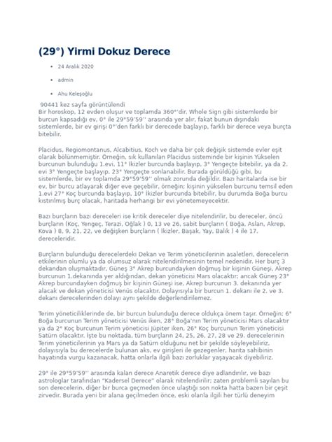 29 dereceler PDF Scribd.