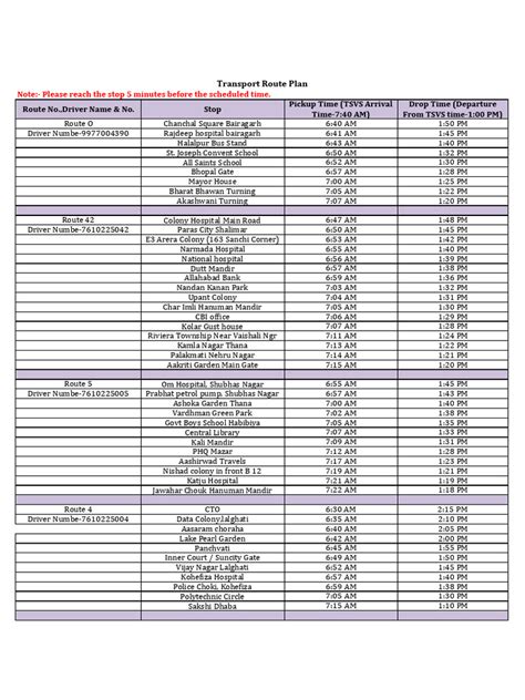 29 Schedule Bus