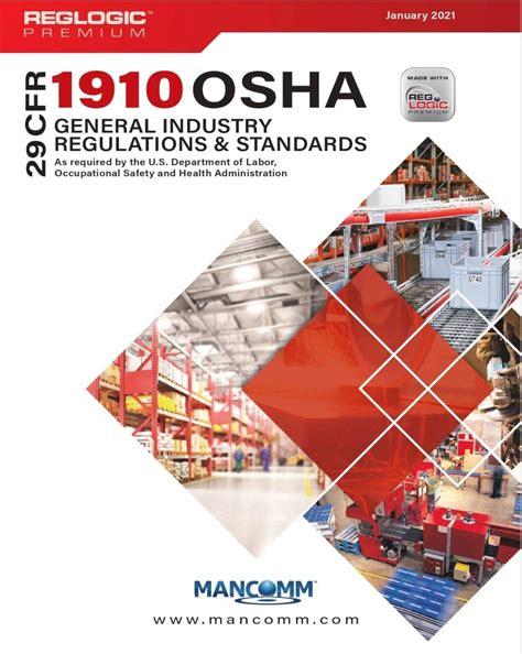 Read 29 Cfr 1910 Osha General Industry Regulations Book By Mancomm