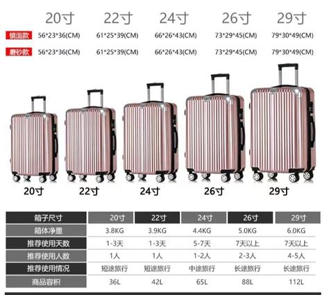 29寸行李箱标准尺寸