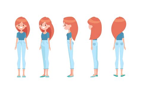 2D Cartoon Character Model Sheet glorietalabel