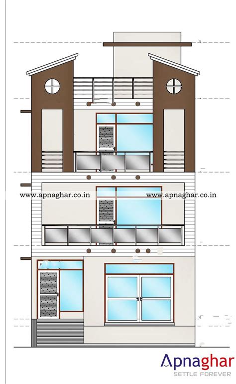 2D Elevation Drawings for your home. Visit www.apnaghar.co.in