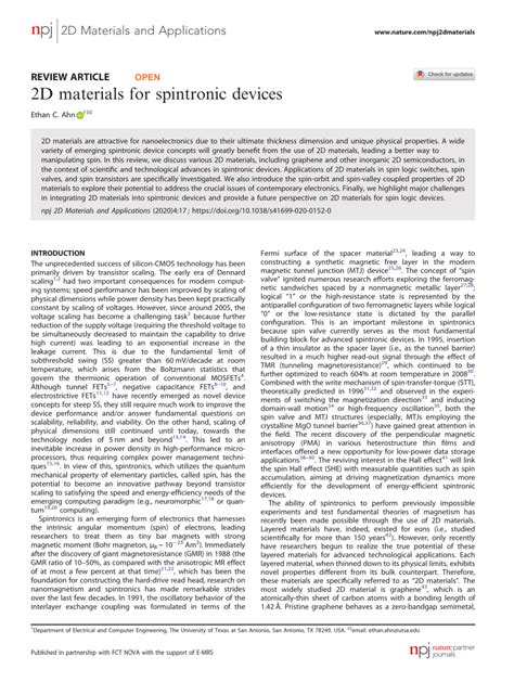 2D materials for spintronic devices - Nature - wintechmobiles.com
