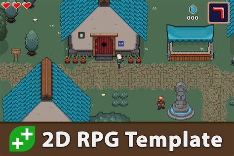 2D RPG Starter Kit Complete Game Template Game Toolkits Unity