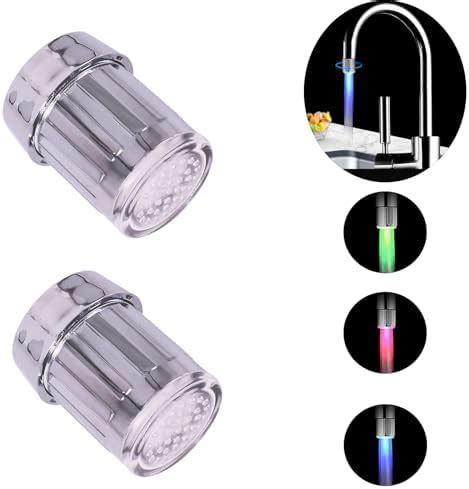 2PCS LED Water Faucet,3 Color Temperature …