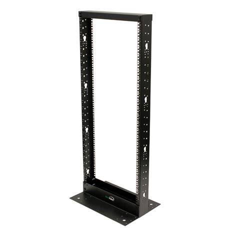 2Post 4.5 ft Server Rack Black Open Frame IT Data Network Relay IT 25U