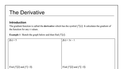 2U Differentiation Notes MathsFaculty