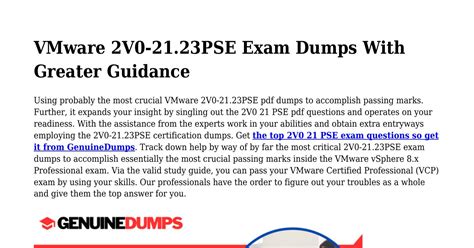 2V0-21.23PSE Dumps