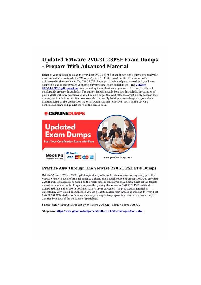 Exam Cram 2V0-21.23PSE Pdf