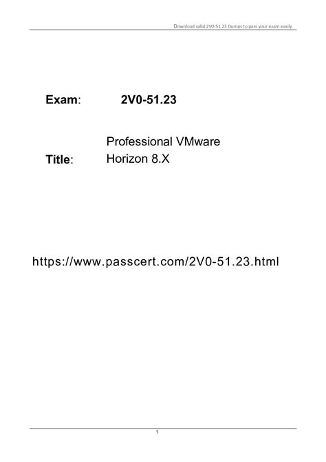 2V0-51.23 PDF Testsoftware