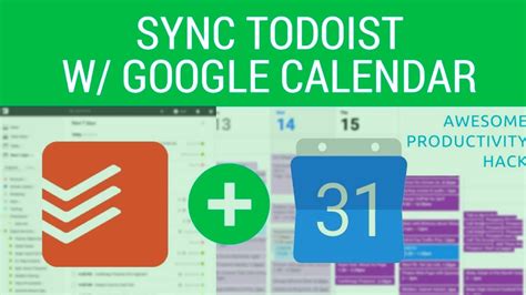 2Way ToDoist to Google Calendar Link Setup YouTube