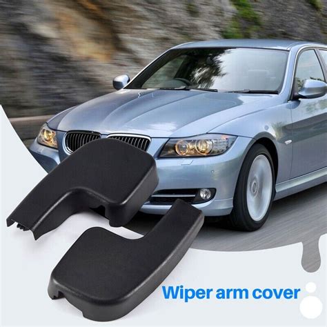 2X Front Windshield Wiper Arm Covers Caps for 3 E90 E91 E92