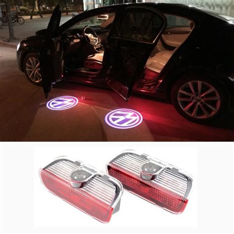 2X Super Bright Porsche Door Lights CarLEDLogo