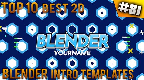 2d intro templates blender